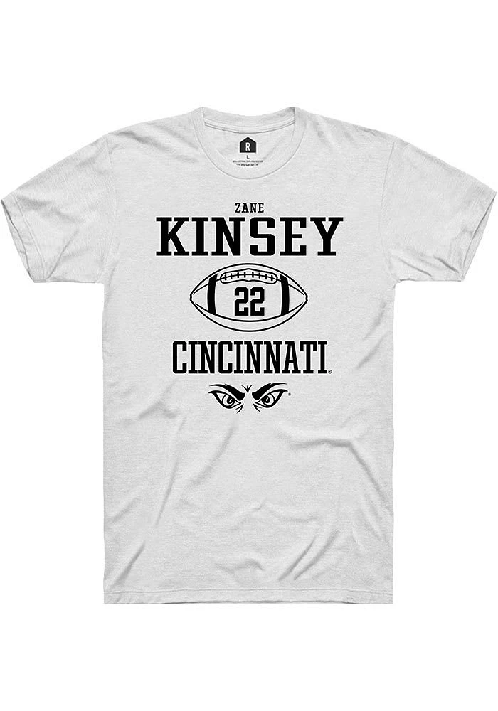 Zane Kinsey Cincinnati Bearcats Rally NIL Sport Icon Short Sleeve T Shirt