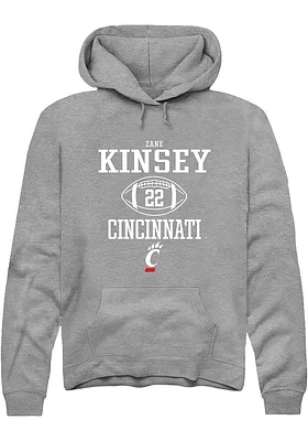 Zane Kinsey  Rally Cincinnati Bearcats Mens Graphite NIL Sport Icon Long Sleeve Hoodie