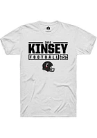 Zane Kinsey Cincinnati Bearcats Rally NIL Stacked Box Short Sleeve T Shirt