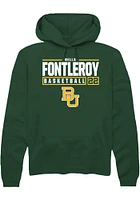 Bella Fontleroy  Rally Baylor Bears Mens Green NIL Stacked Box Long Sleeve Hoodie