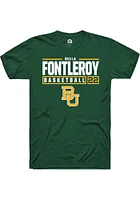 Bella Fontleroy  Baylor Bears Green Rally NIL Stacked Box Short Sleeve T Shirt