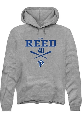 Ryan Reed  Rally Pitt Panthers Mens Graphite NIL Sport Icon Long Sleeve Hoodie