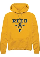 Ryan Reed  Rally Pitt Panthers Mens Gold NIL Sport Icon Long Sleeve Hoodie