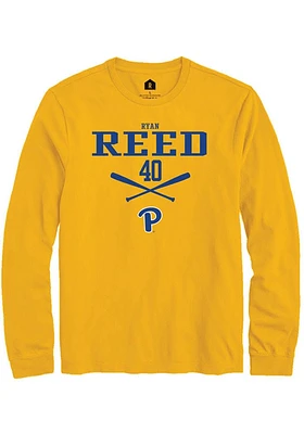 Ryan Reed  Pitt Panthers Gold Rally NIL Sport Icon Long Sleeve T Shirt