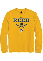 Ryan Reed  Pitt Panthers Gold Rally NIL Sport Icon Long Sleeve T Shirt