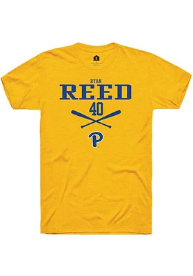 Ryan Reed  Pitt Panthers Gold Rally NIL Sport Icon Short Sleeve T Shirt