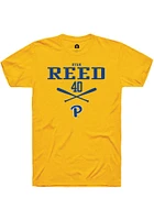 Ryan Reed  Pitt Panthers Gold Rally NIL Sport Icon Short Sleeve T Shirt