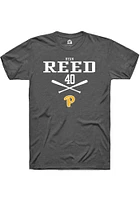 Ryan Reed  Pitt Panthers Dark Grey Rally NIL Sport Icon Short Sleeve T Shirt