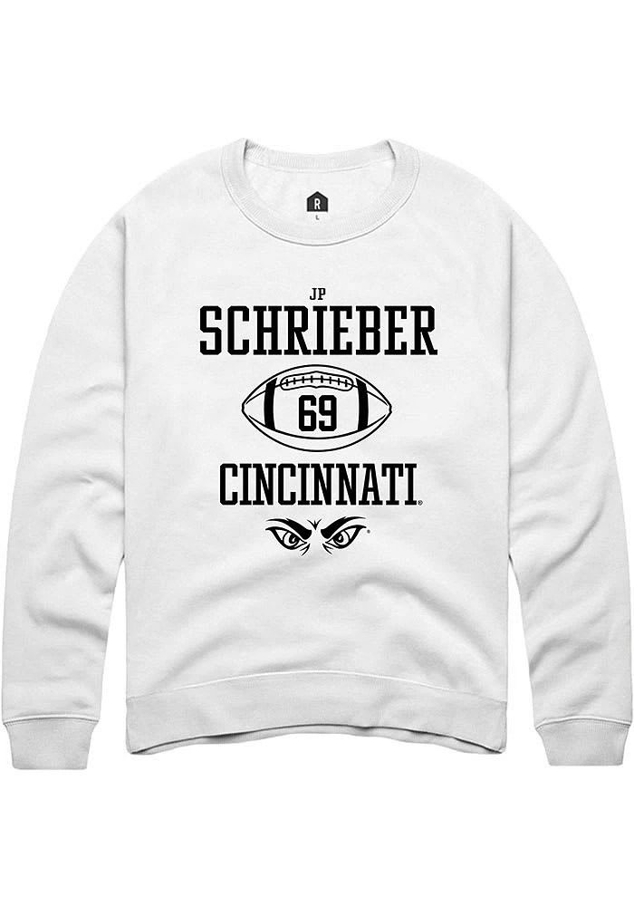 JP Schrieber Rally Cincinnati Bearcats Mens NIL Sport Icon Long Sleeve Crew Sweatshirt