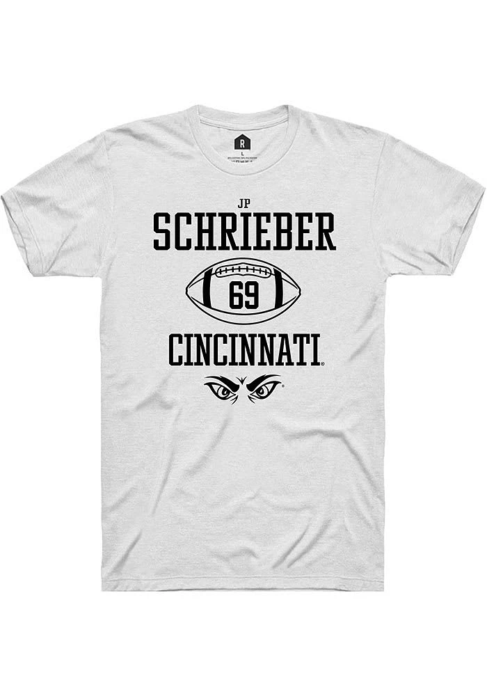 JP Schrieber Cincinnati Bearcats Rally NIL Sport Icon Short Sleeve T Shirt