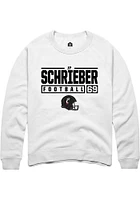 JP Schrieber Rally Cincinnati Bearcats Mens NIL Stacked Box Long Sleeve Crew Sweatshirt