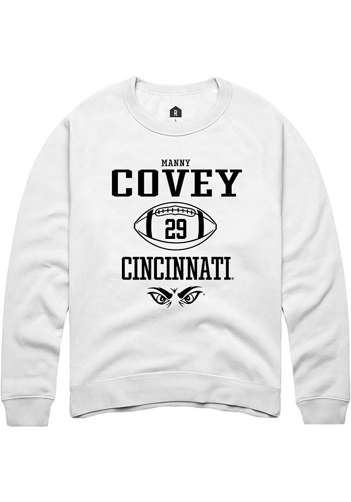 Manny Covey Rally Cincinnati Bearcats Mens NIL Sport Icon Long Sleeve Crew Sweatshirt