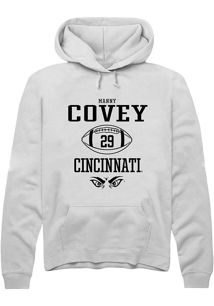 Manny Covey Rally Cincinnati Bearcats Mens NIL Sport Icon Long Sleeve Hoodie