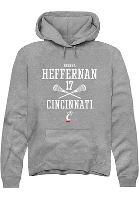 Brenna Heffernan  Rally Cincinnati Bearcats Mens Graphite NIL Sport Icon Long Sleeve Hoodie