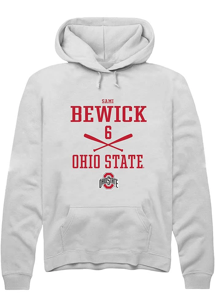 Sami Bewick Rally Ohio State Buckeyes Mens NIL Sport Icon Long Sleeve Hoodie