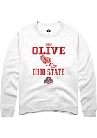 Bobbi Olive Rally Ohio State Buckeyes Mens NIL Sport Icon Long Sleeve Crew Sweatshirt