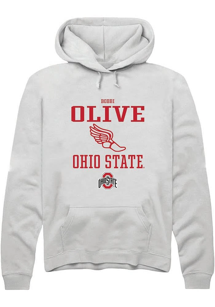 Bobbi Olive Rally Ohio State Buckeyes Mens NIL Sport Icon Long Sleeve Hoodie