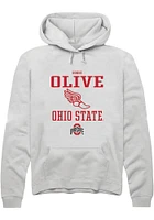 Bobbi Olive Rally Ohio State Buckeyes Mens NIL Sport Icon Long Sleeve Hoodie