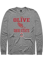 Bobbi Olive  Ohio State Buckeyes Graphite Rally NIL Sport Icon Long Sleeve T Shirt