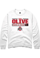 Bobbi Olive Rally Ohio State Buckeyes Mens NIL Stacked Box Long Sleeve Crew Sweatshirt
