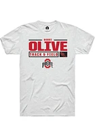 Bobbi Olive Ohio State Buckeyes Rally NIL Stacked Box Short Sleeve T Shirt