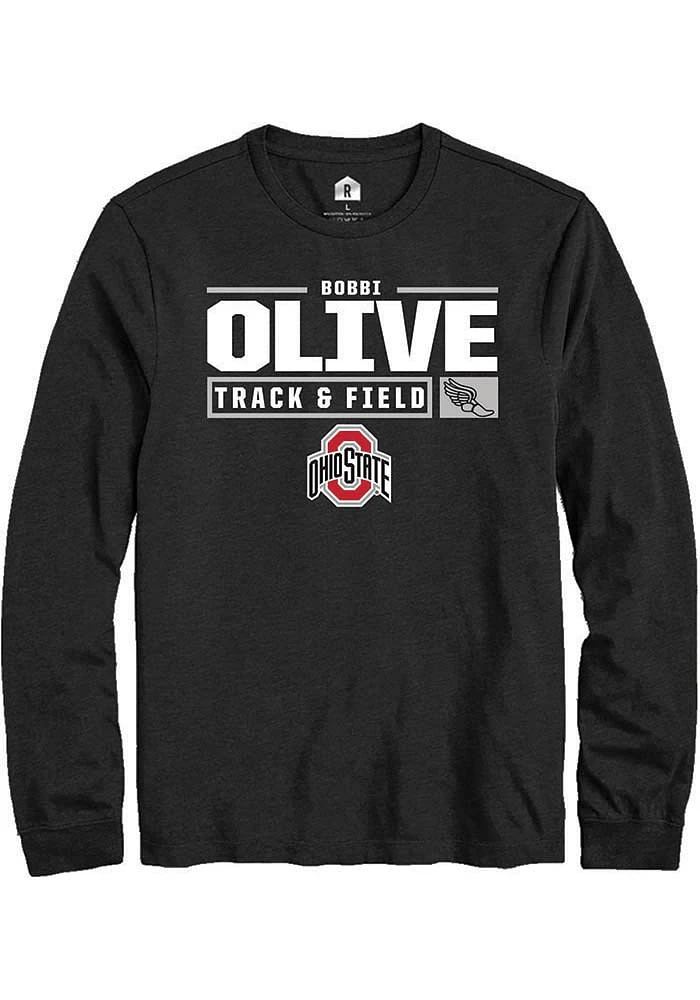 Bobbi Olive Ohio State Buckeyes Rally NIL Stacked Box Long Sleeve T Shirt