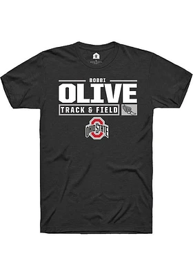 Bobbi Olive Ohio State Buckeyes Rally NIL Stacked Box Short Sleeve T Shirt