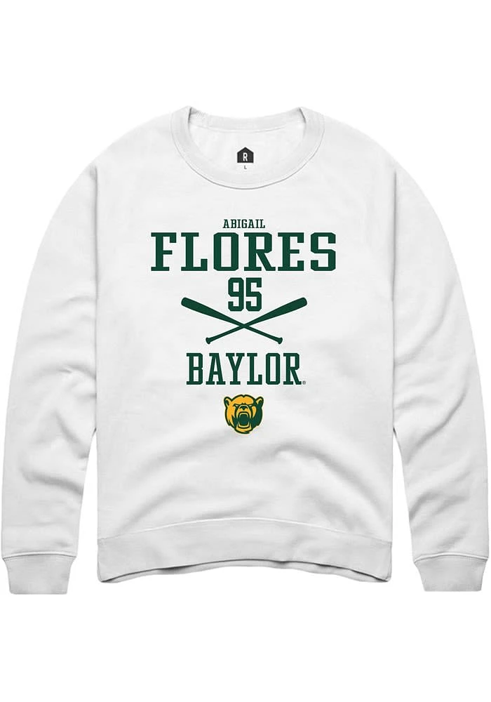 Abigail Flores Rally Baylor Bears Mens NIL Sport Icon Long Sleeve Crew Sweatshirt
