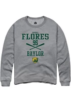 Abigail Flores  Rally Baylor Bears Mens Graphite NIL Sport Icon Long Sleeve Crew Sweatshirt