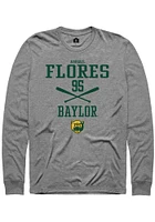 Abigail Flores  Baylor Bears Graphite Rally NIL Sport Icon Long Sleeve T Shirt