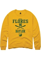 Abigail Flores  Rally Baylor Bears Mens Gold NIL Sport Icon Long Sleeve Crew Sweatshirt