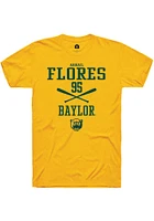 Abigail Flores  Baylor Bears Gold Rally NIL Sport Icon Short Sleeve T Shirt