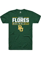 Abigail Flores  Baylor Bears Green Rally NIL Stacked Box Short Sleeve T Shirt