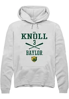 Ava Knoll  Rally Baylor Bears Mens White NIL Sport Icon Long Sleeve Hoodie
