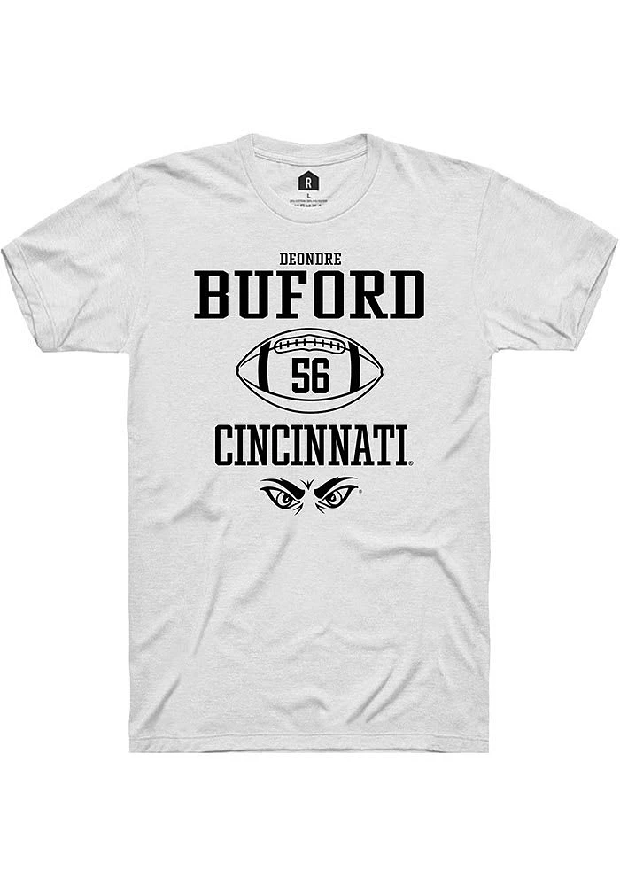 Deondre Buford Cincinnati Bearcats Rally NIL Sport Icon Short Sleeve T Shirt