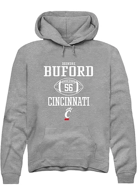 Deondre Buford  Rally Cincinnati Bearcats Mens Graphite NIL Sport Icon Long Sleeve Hoodie