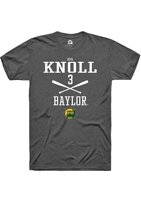 Ava Knoll  Baylor Bears Dark Grey Rally NIL Sport Icon Short Sleeve T Shirt