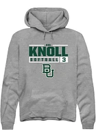 Ava Knoll  Rally Baylor Bears Mens Graphite NIL Stacked Box Long Sleeve Hoodie