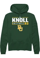 Ava Knoll  Rally Baylor Bears Mens Green NIL Stacked Box Long Sleeve Hoodie
