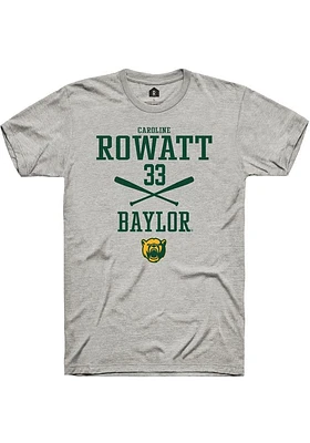 Caroline Rowatt  Baylor Bears Ash Rally NIL Sport Icon Short Sleeve T Shirt