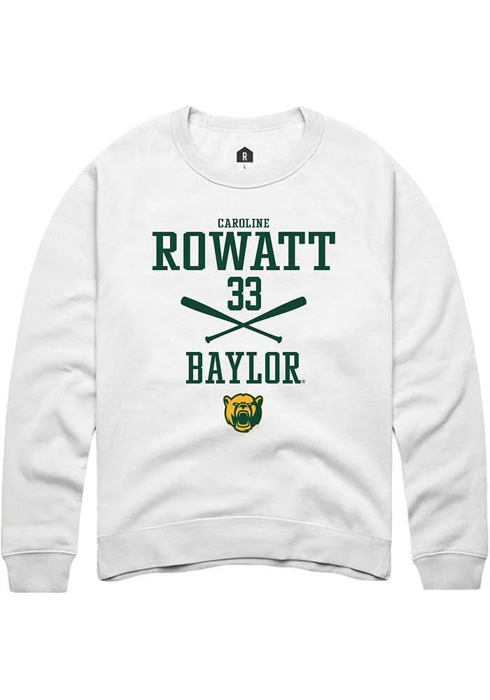 Caroline Rowatt Rally Baylor Bears Mens NIL Sport Icon Long Sleeve Crew Sweatshirt