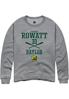 Caroline Rowatt  Rally Baylor Bears Mens Graphite NIL Sport Icon Long Sleeve Crew Sweatshirt