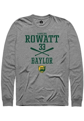 Caroline Rowatt  Baylor Bears Graphite Rally NIL Sport Icon Long Sleeve T Shirt