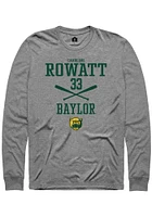 Caroline Rowatt  Baylor Bears Graphite Rally NIL Sport Icon Long Sleeve T Shirt