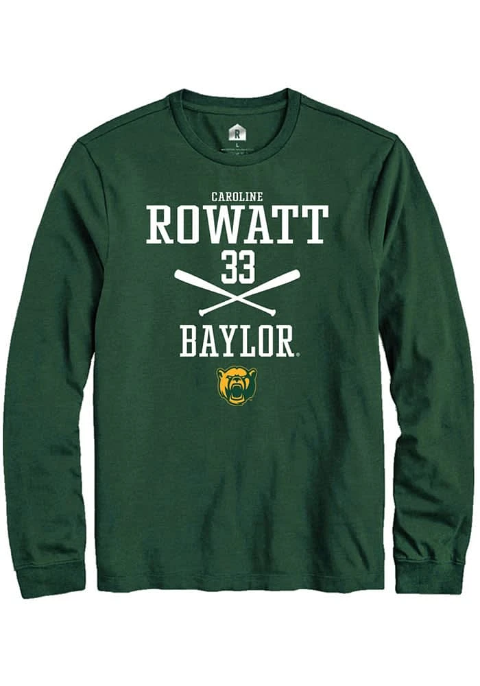 Caroline Rowatt Baylor Bears Rally NIL Sport Icon Long Sleeve T Shirt