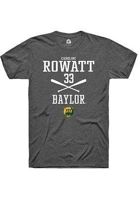 Caroline Rowatt  Baylor Bears Dark Grey Rally NIL Sport Icon Short Sleeve T Shirt