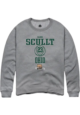 Danni Scullt  Rally Ohio Bobcats Mens Graphite NIL Sport Icon Long Sleeve Crew Sweatshirt