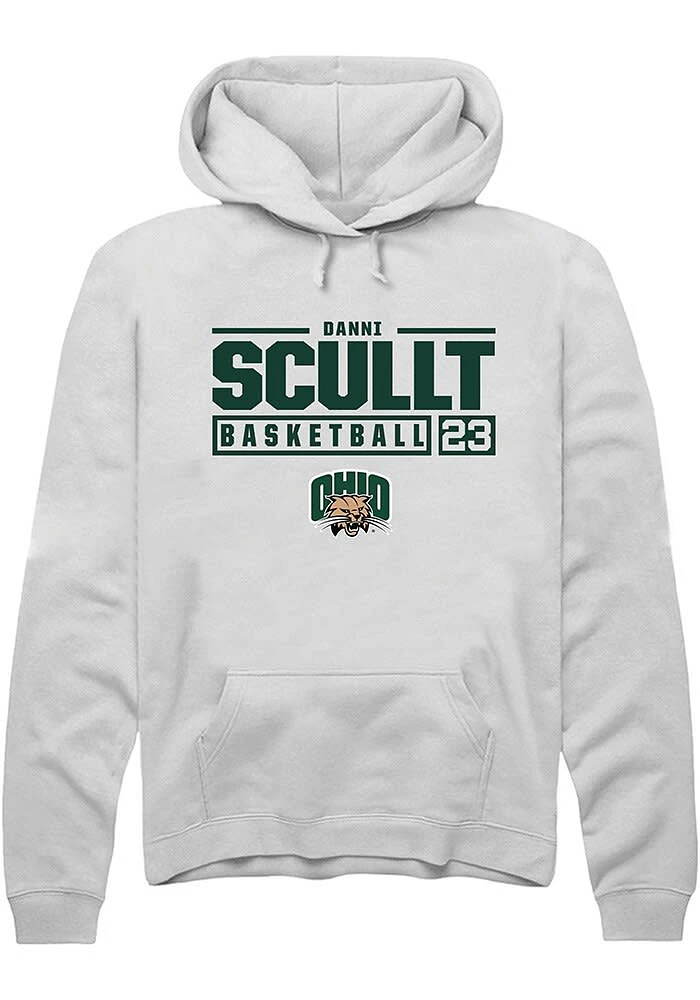 Danni Scullt Rally Ohio Bobcats Mens NIL Stacked Box Long Sleeve Hoodie