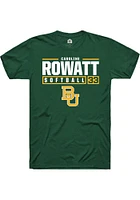 Caroline Rowatt  Baylor Bears Green Rally NIL Stacked Box Short Sleeve T Shirt