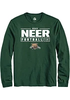 Riley Neer Ohio Bobcats Rally NIL Stacked Box Long Sleeve T Shirt